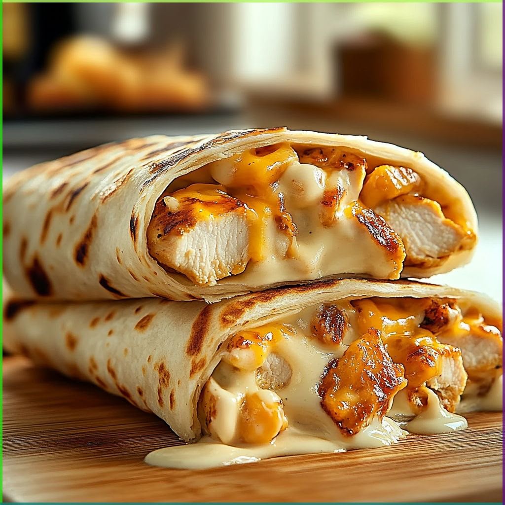 Percolatte's cheesy chicken wrap